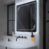 Espejo LED Cuadrado | Control por interruptor de pared | Luz blanca fría - Reyze Seria Good Vibes Model 1